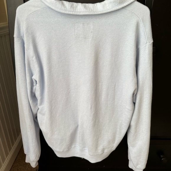 Vintage Hollister baby blue half zip size small - Picture 3 of 7
